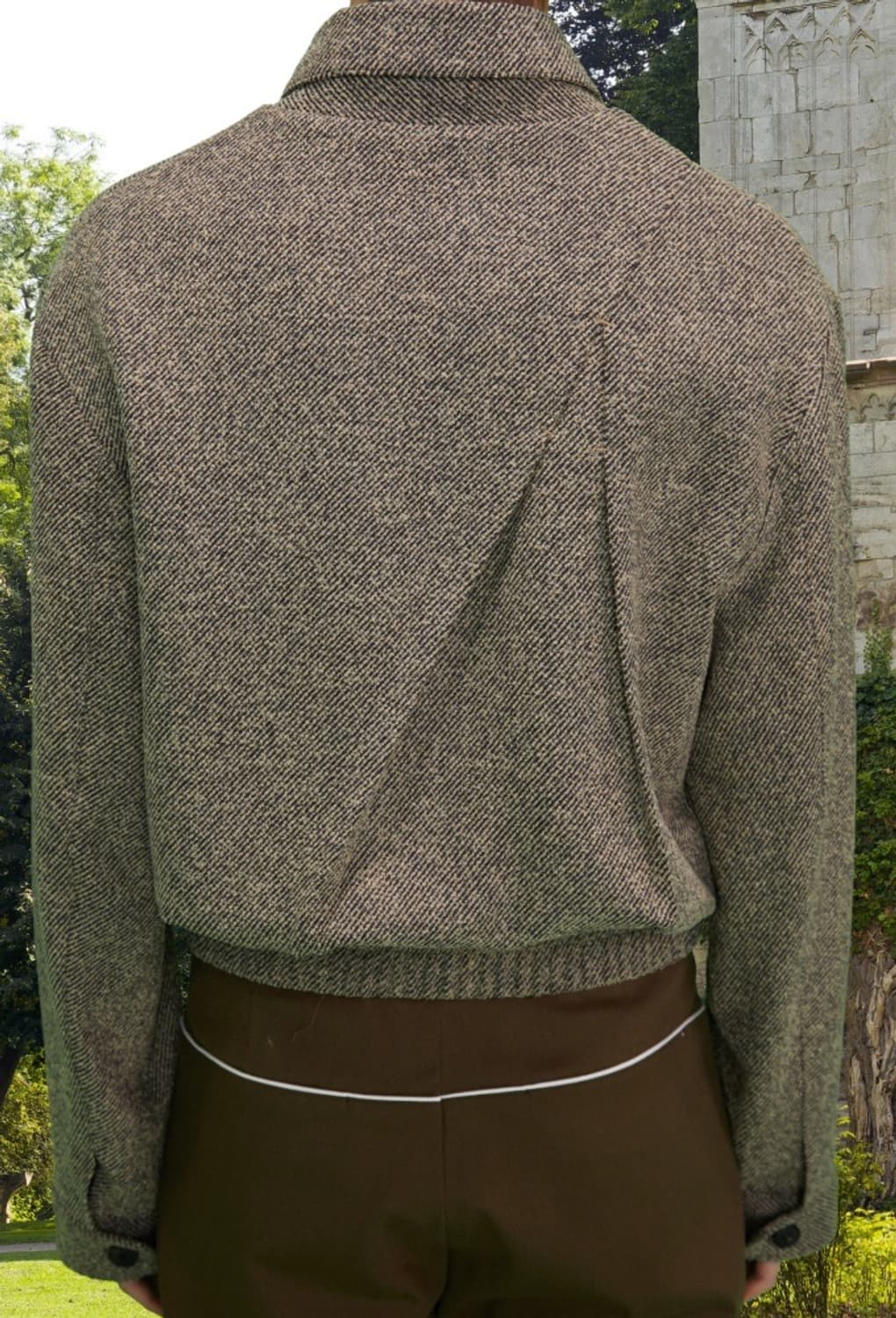 [M] STU 트윌 밴딩 자켓 베이지 브라운 상품이미지5