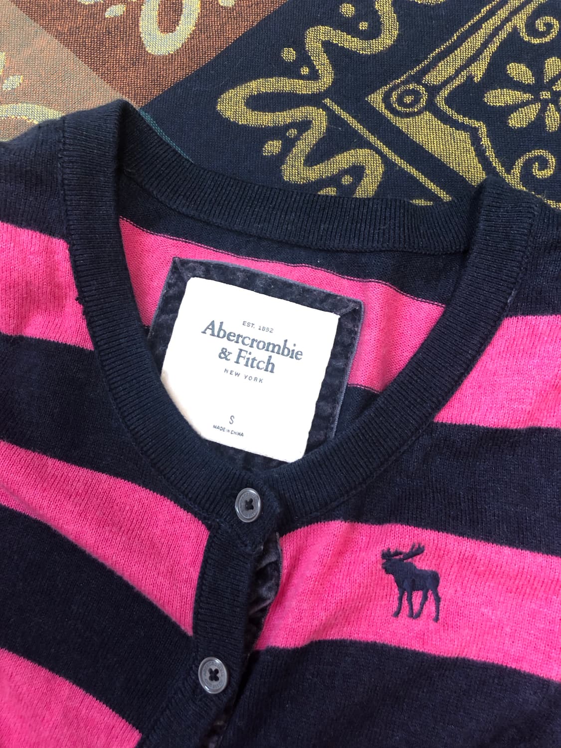 A&F 아베크롬비 striped cardigan 상품이미지4