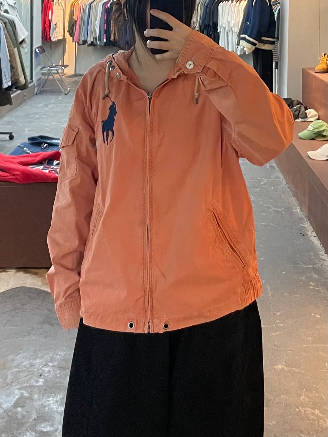 폴로 랄프로렌 오렌지 빅포니 후드 자켓 H2273 상품이미지1