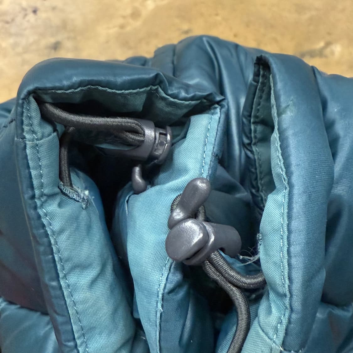 [정품/S] 노스페이스 후드 패딩 블루 b19 상품이미지6