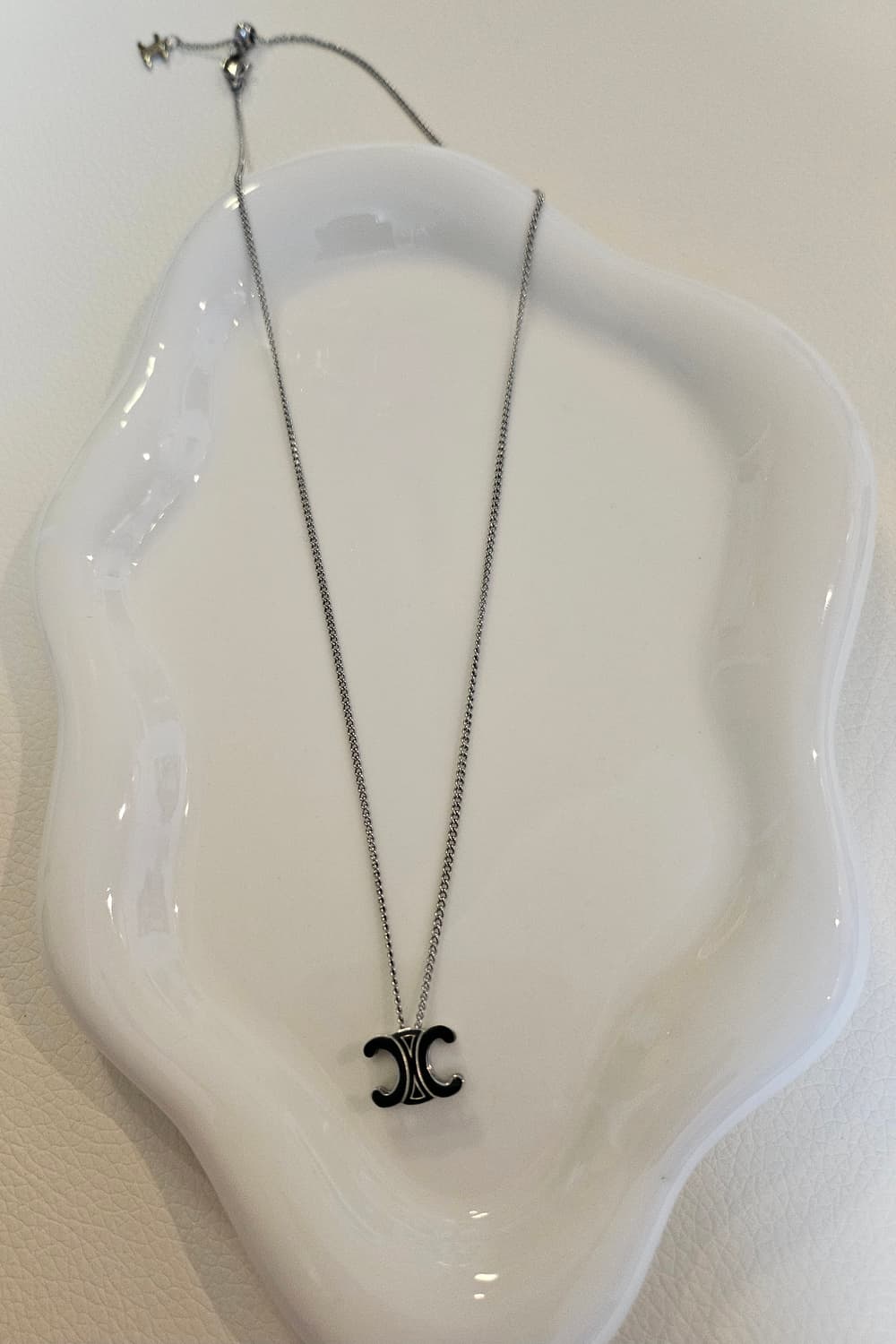 셀린느 업사이클링 양면 은장 목걸이 상품이미지4