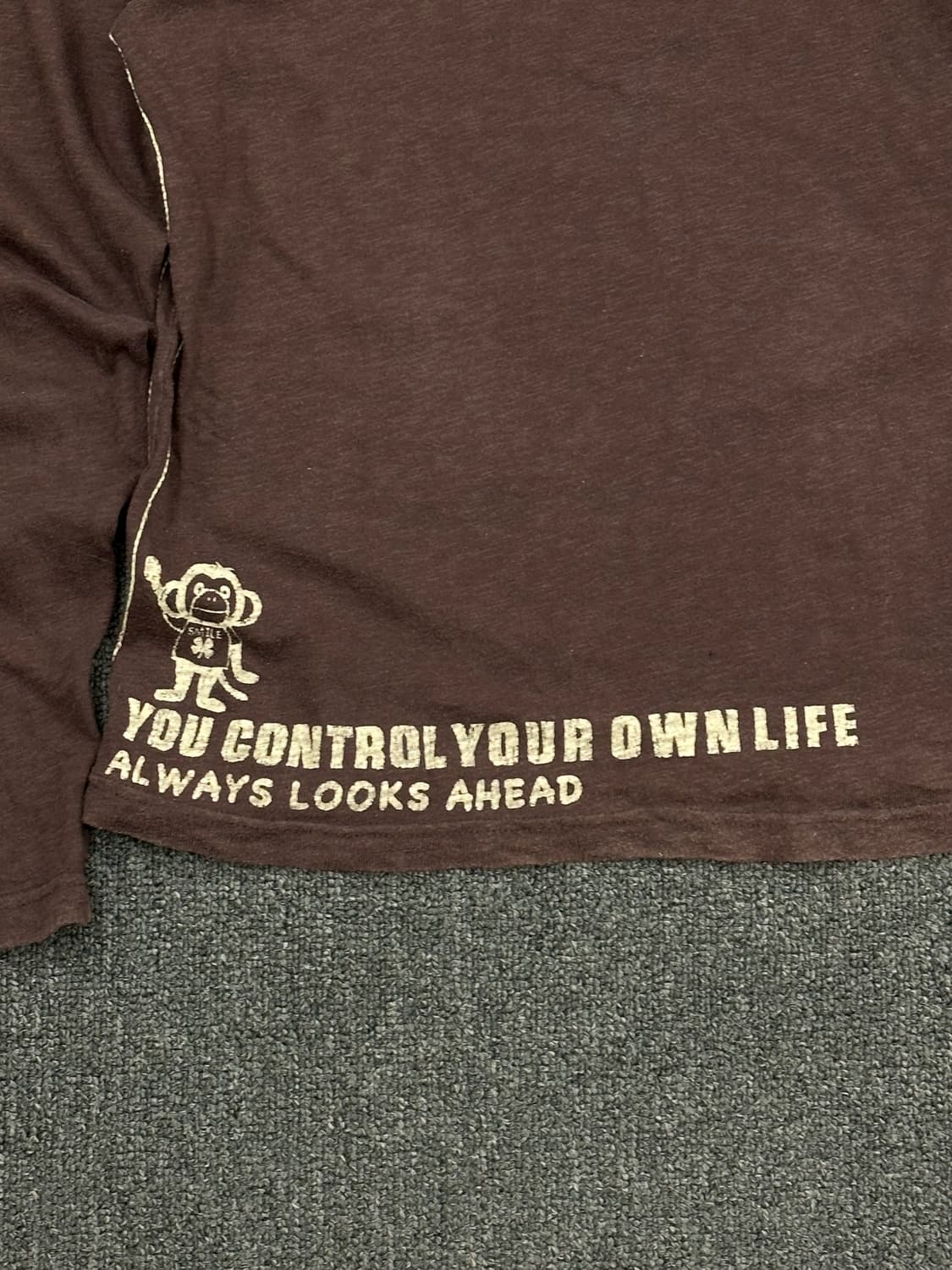 S)DIGDEEP 빈티지 브라운 버튼넥 롱슬리브 상품이미지5