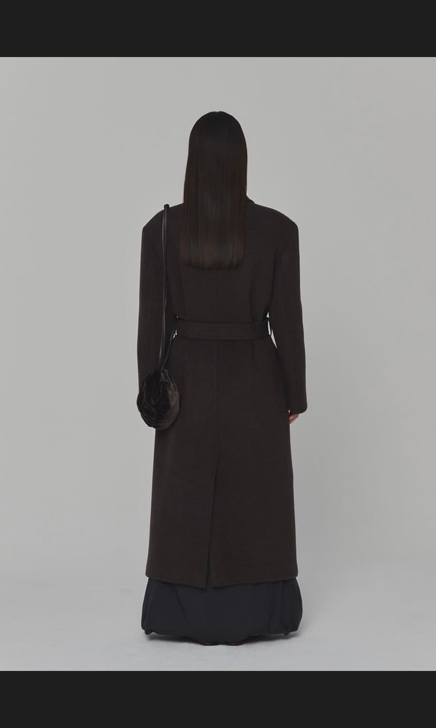 아모멘토 amomento 싱글 카라 롱코트 24fw 상품이미지4