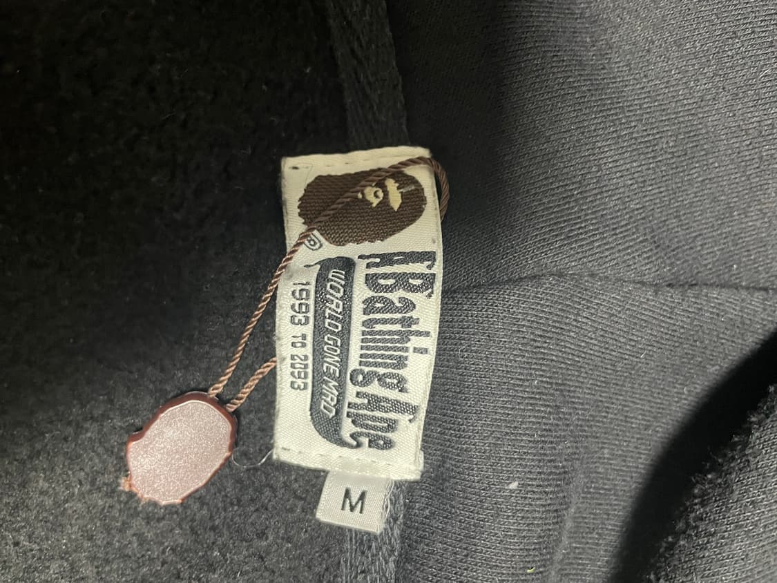 베이프 검정 카모 후드집업 상품이미지2