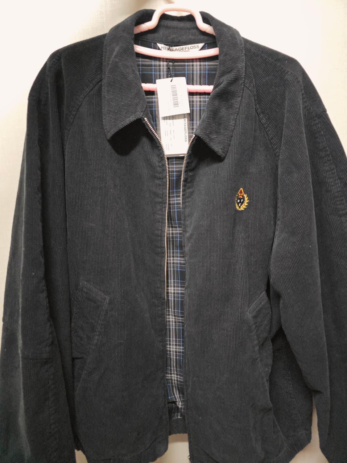 헤리티지플로스 코듀로이 블루종 블랙 L 상품이미지1