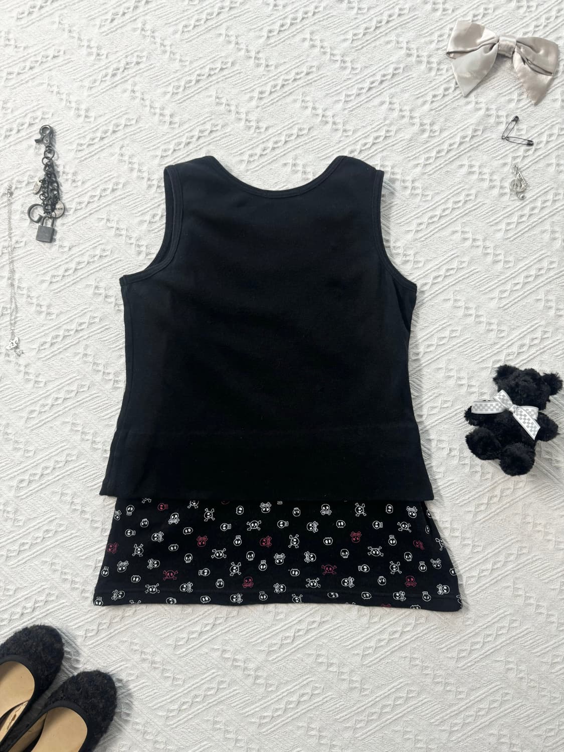 스컬 패턴 펑크 2pcs SET 상품이미지8
