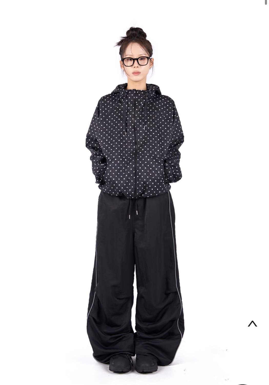 릿킴 도트 후드 자켓 상품이미지3