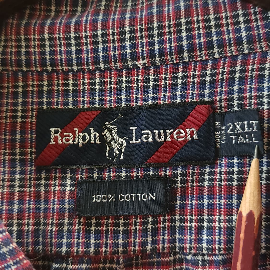 90s 폴로 랄프로렌 체크셔츠 빅사이즈 셔츠 플란넬 체크 xxl 상품이미지5