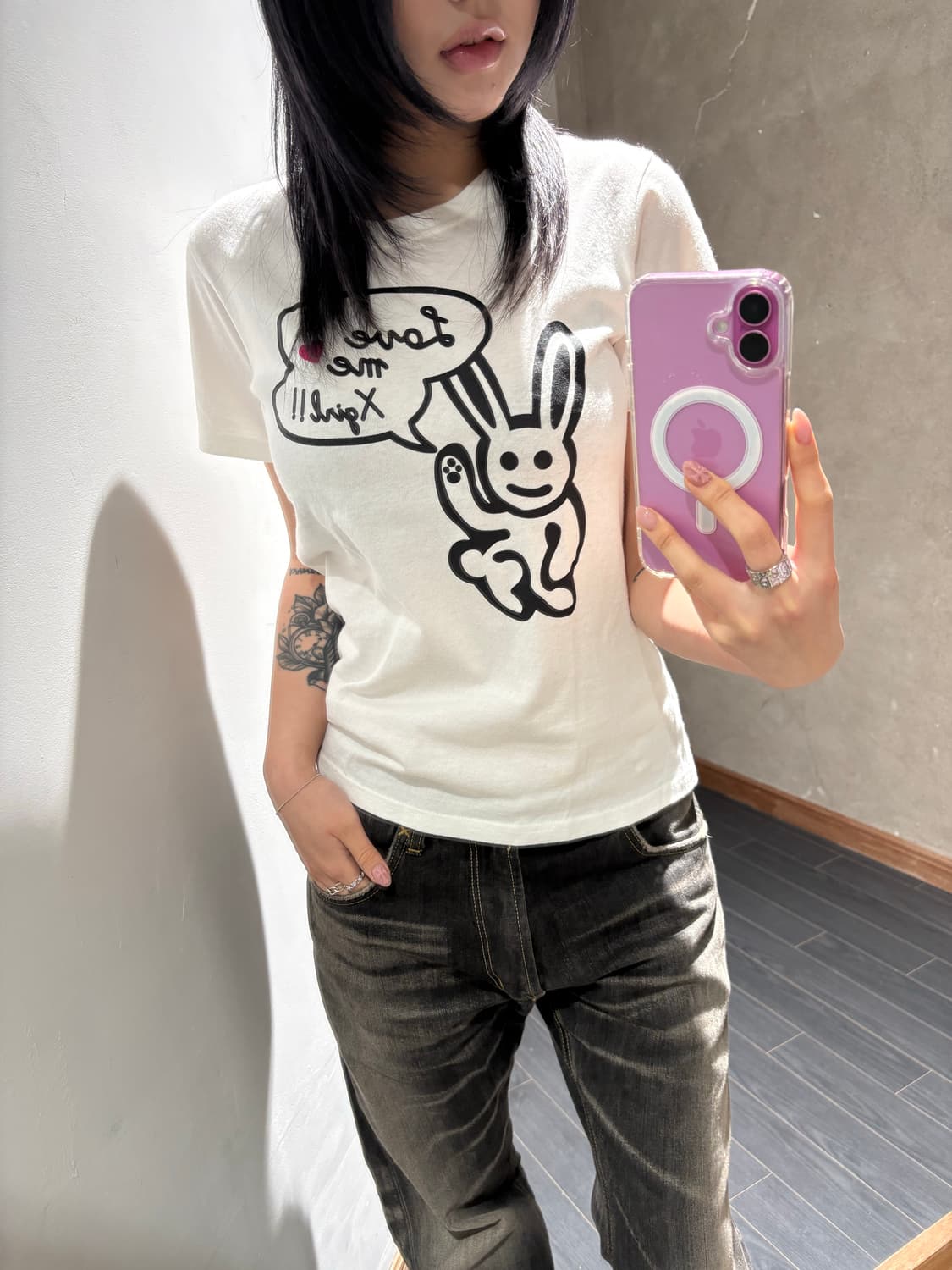 X-girl 프린팅 티셔츠 상품이미지1