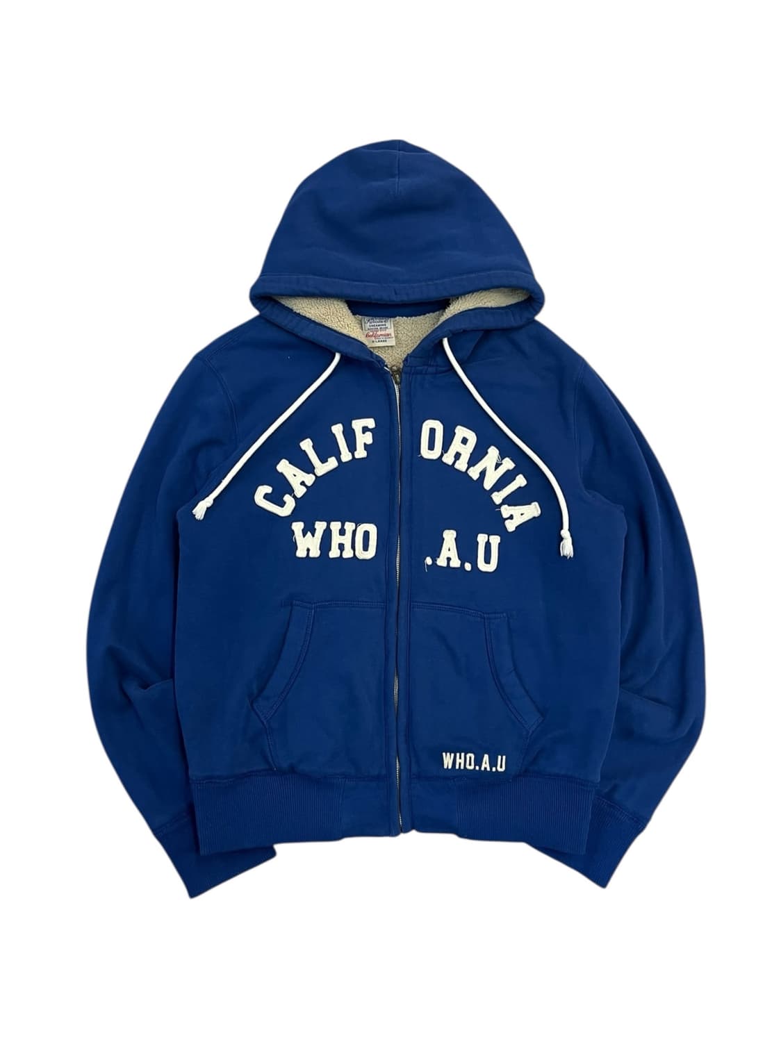 후아유 양털 후드집업 블루 XL #csz2683 상품이미지7