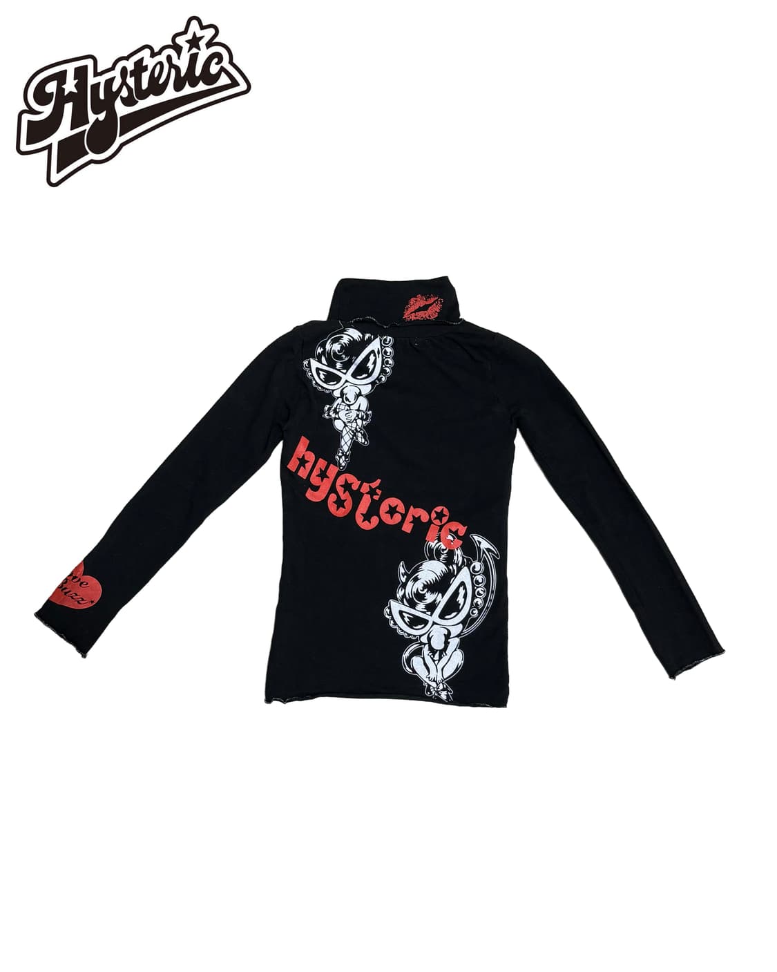 (레어) 히스테릭 글래머 버터플라이 프릴 목폴라 상품이미지2