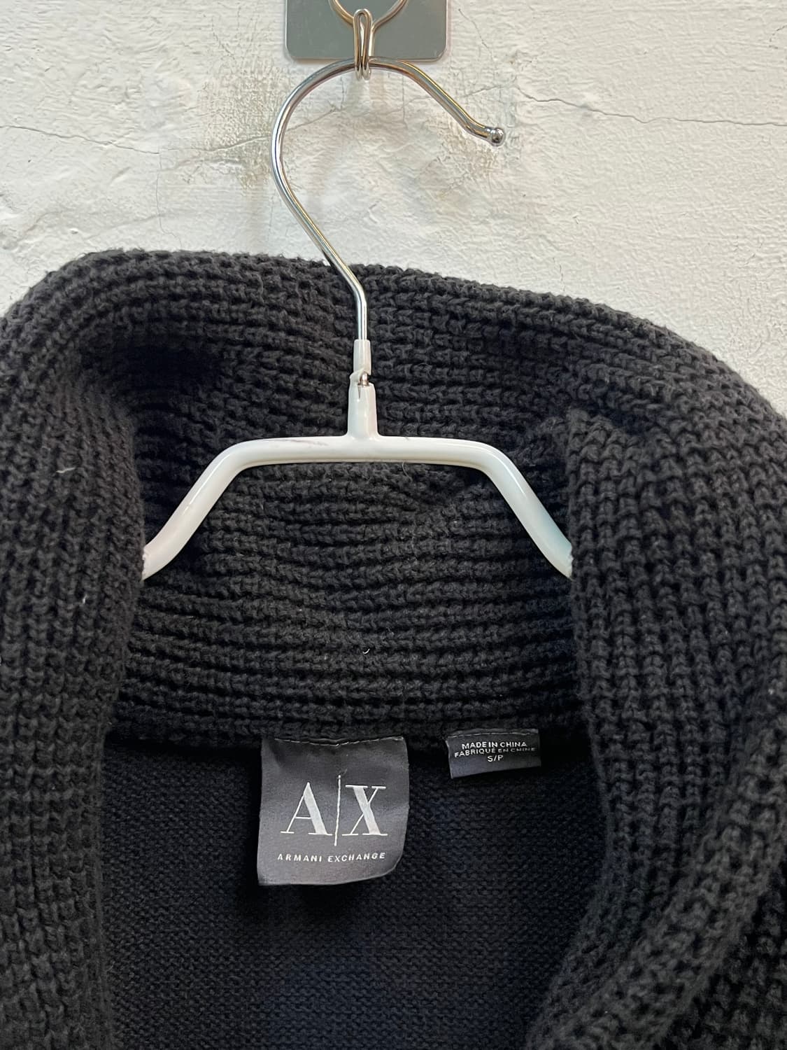 Armani Exchange 아르마니 익스체인지 블랙 니트 집업 S 상품이미지2