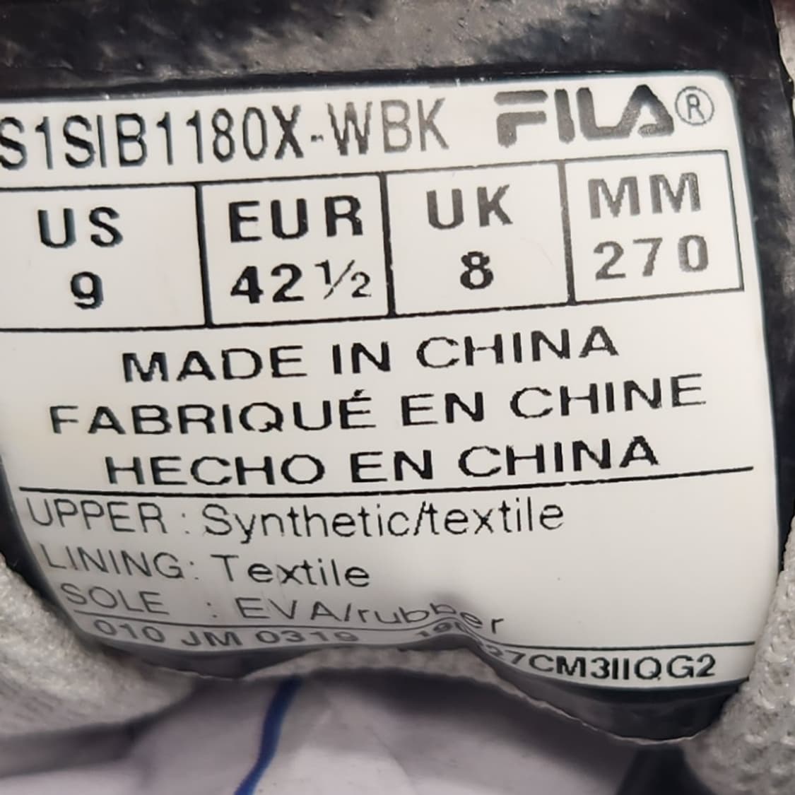 o 휠라 레이트레이서 남성운동화 270 상품이미지6