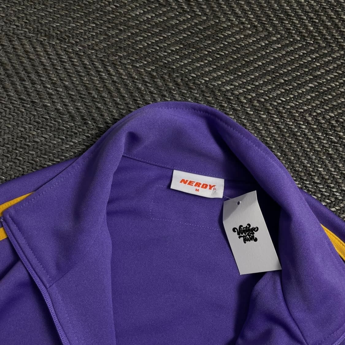 널디 루즈핏 퍼플 트랙탑 져지o 4976 상품이미지4