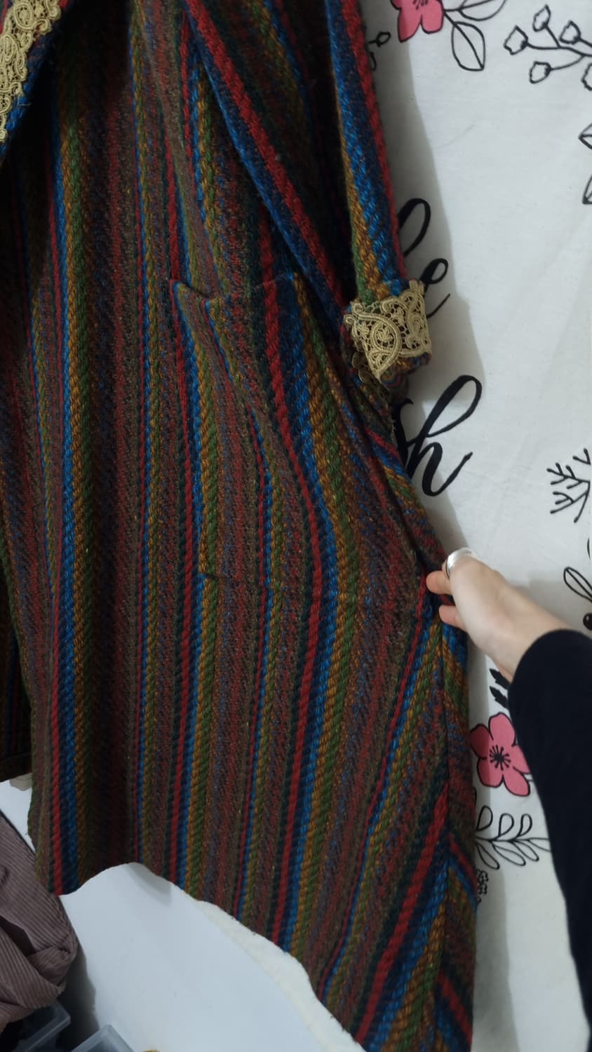 히피스타일 맥시 오버핏 로브 코트 상품이미지4