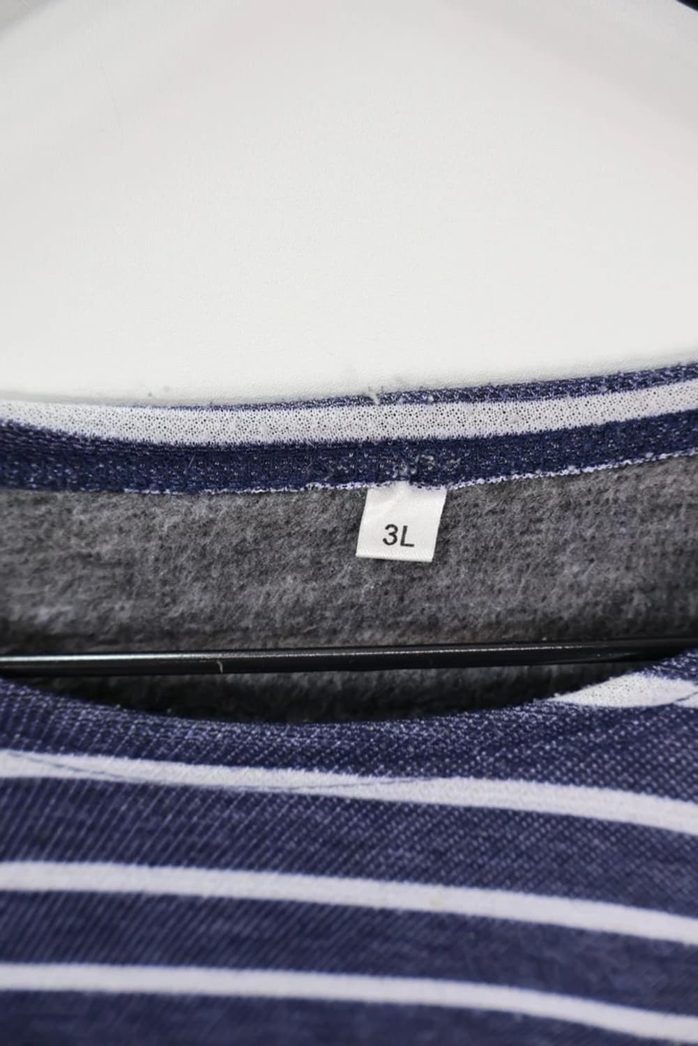 JPN 세르빈 네이비 스트라이프 롱 슬리브 상품이미지5