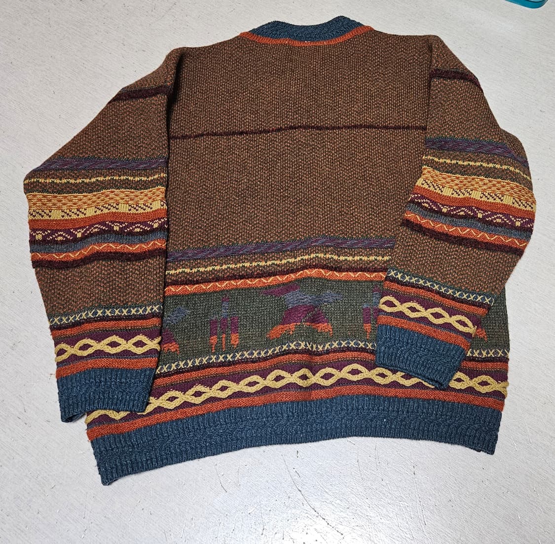 뉴질랜드 스노위피크 빈티지 반집업 니트/에스닉 나바호 상품이미지9