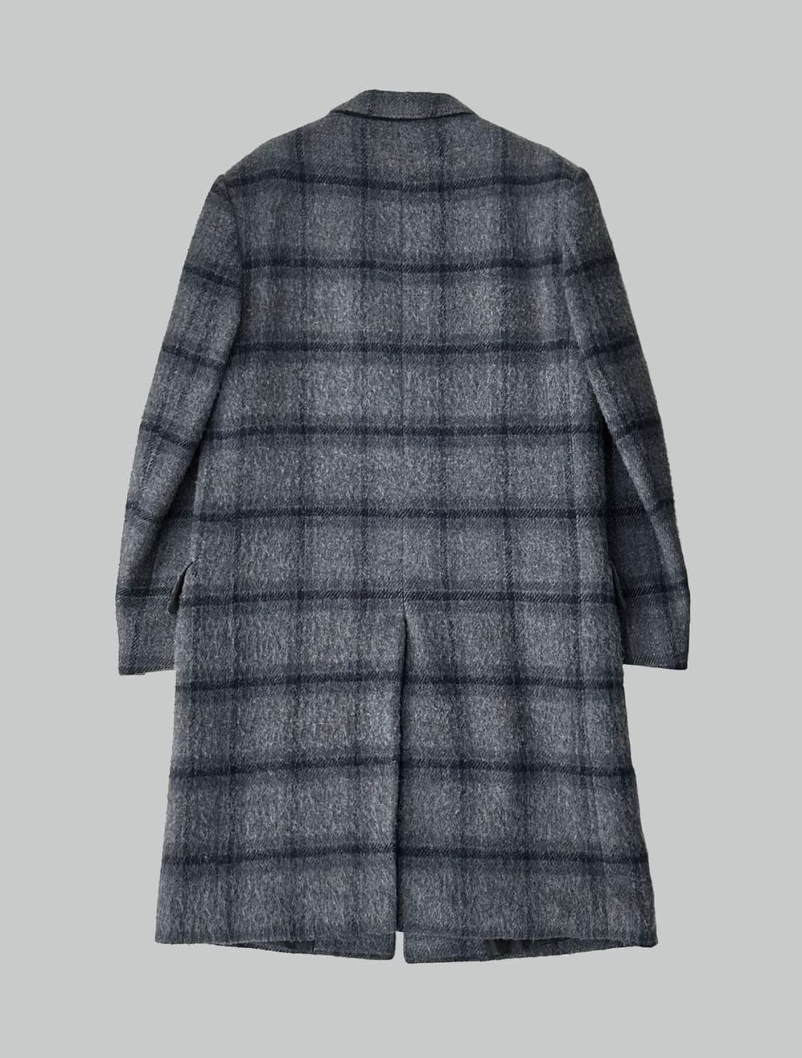 드리스반노튼  울 체크 체스터필드 코트 M 상품이미지3