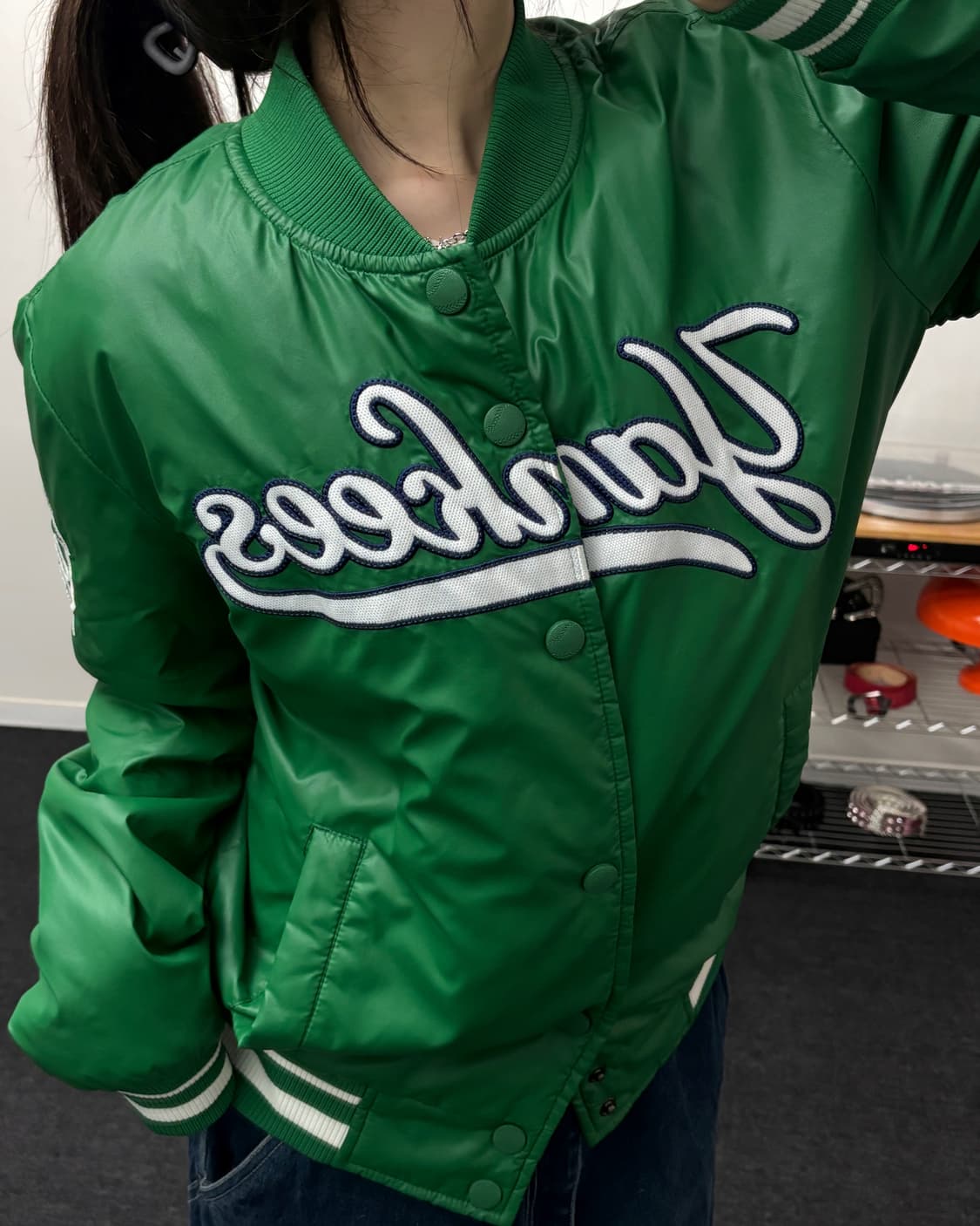 MLB 00s 뉴욕 양키즈 퀼팅 점퍼 상품이미지2