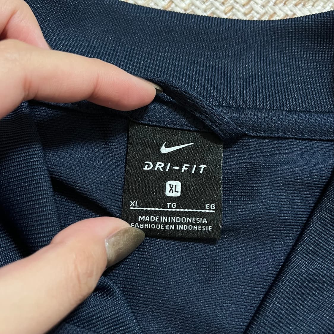 [정품] 나이키 네이비 화이트스우시 져지 집업 [ XL ] 상품이미지4