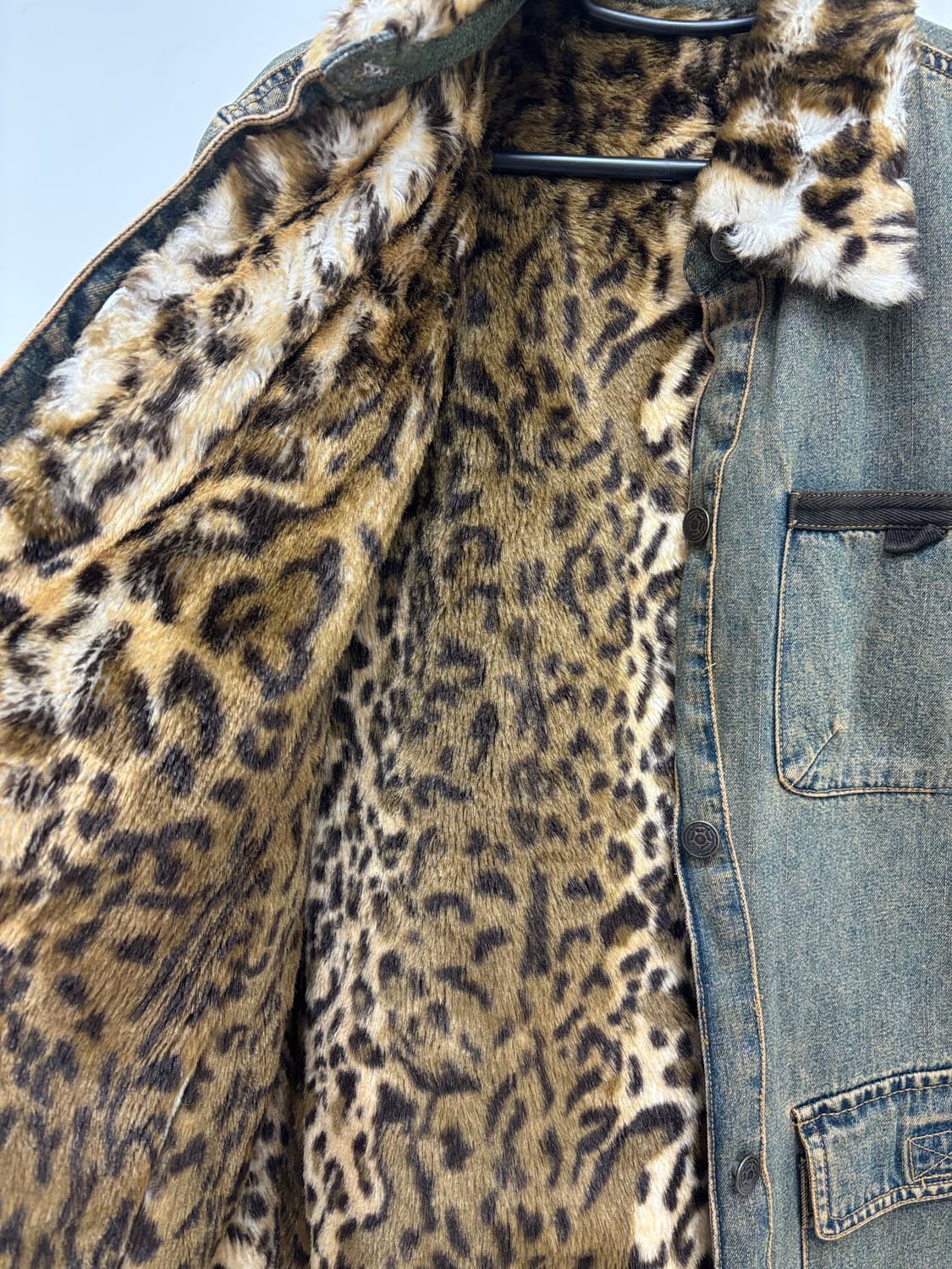 빈티지 데님 퍼 자켓 상품이미지9