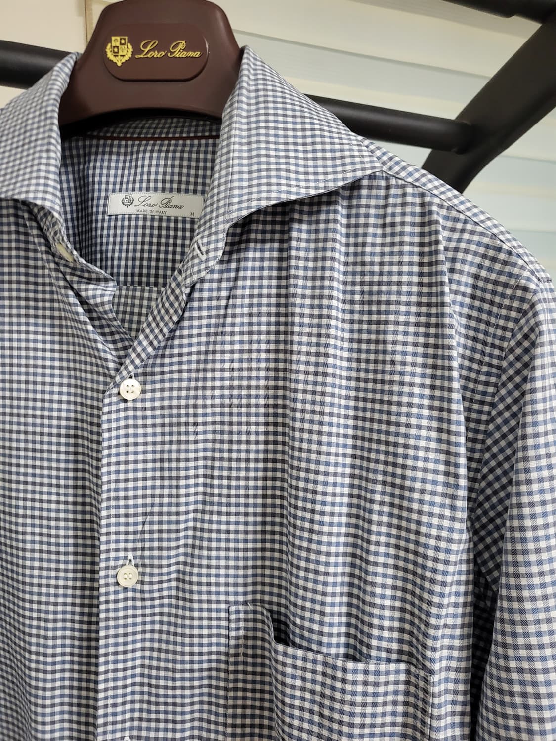로로피아나 신형 체크 셔츠 m 상품이미지2