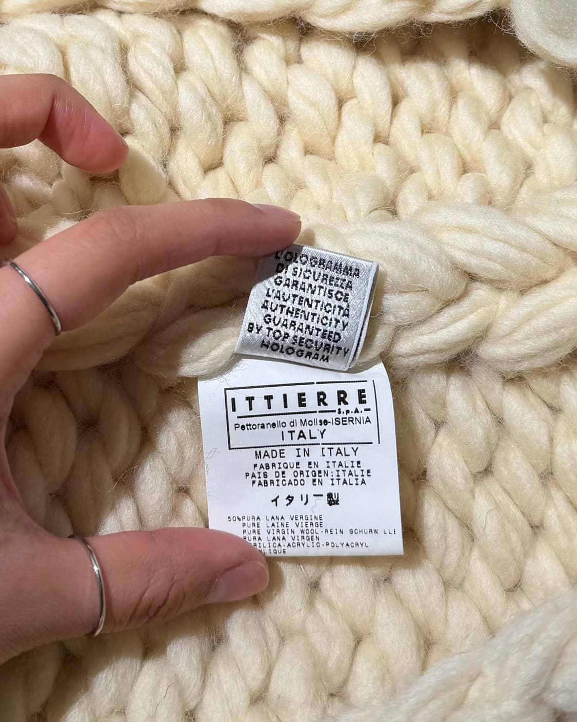 돌체앤가바나 아이보리 니트 후드 베스트 더플 코트 상품이미지9