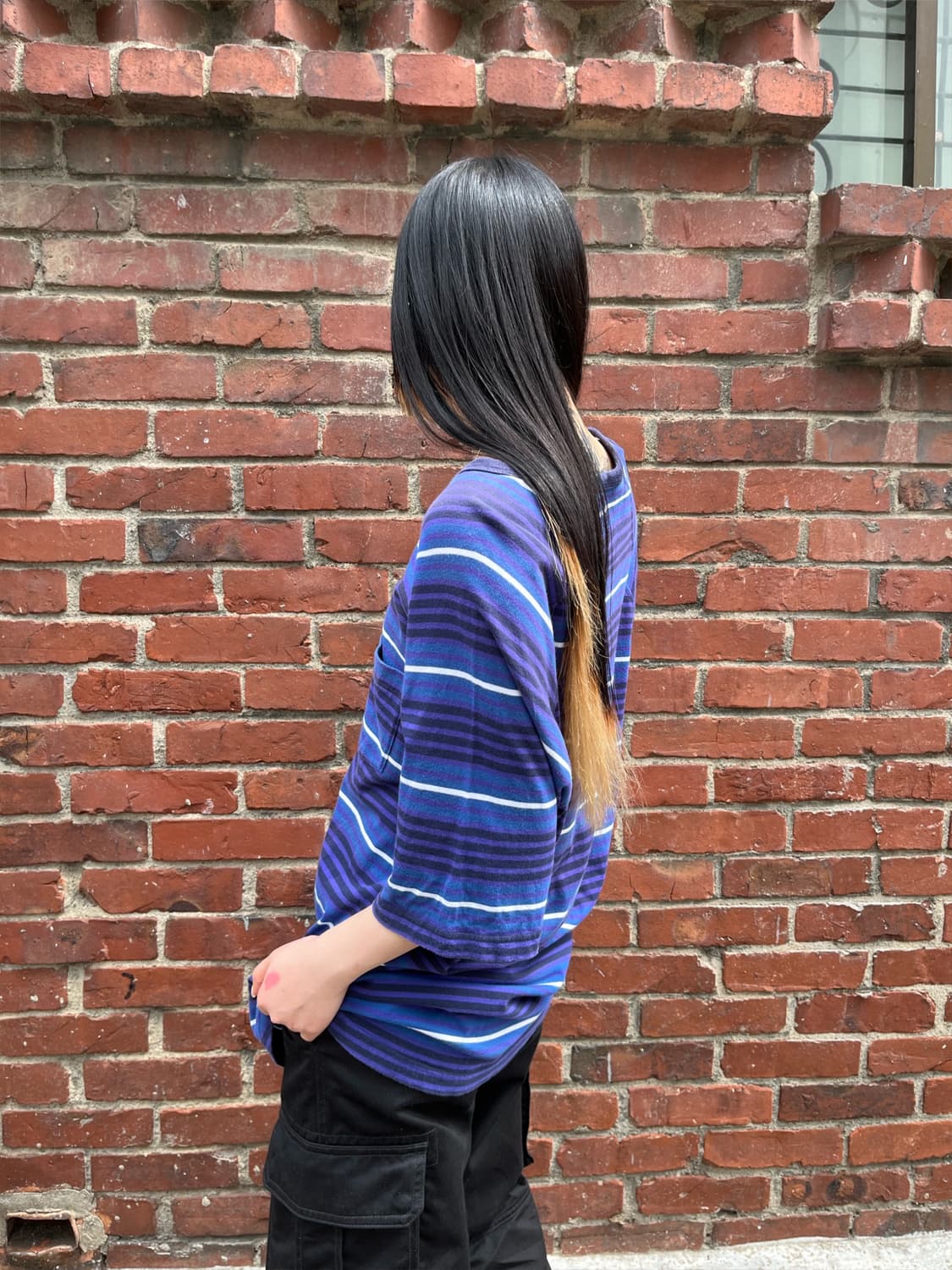 스투시 스트라이프 반팔탑 상품이미지7