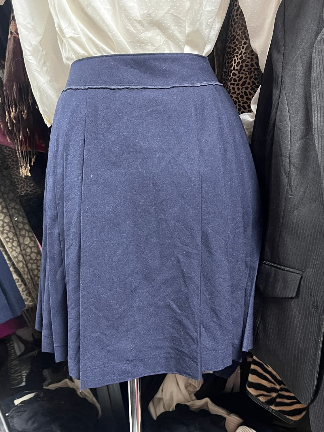 Jpn 교복st 네이비 플리츠 스커트 상품이미지3