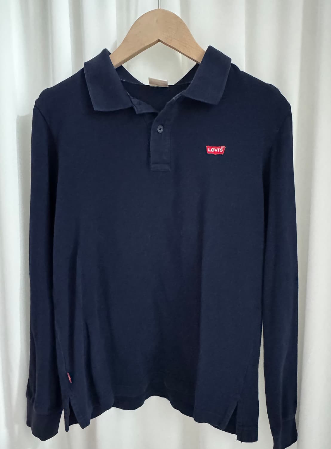 Levis 리바이스 네이비 긴팔 폴로티 상품이미지5