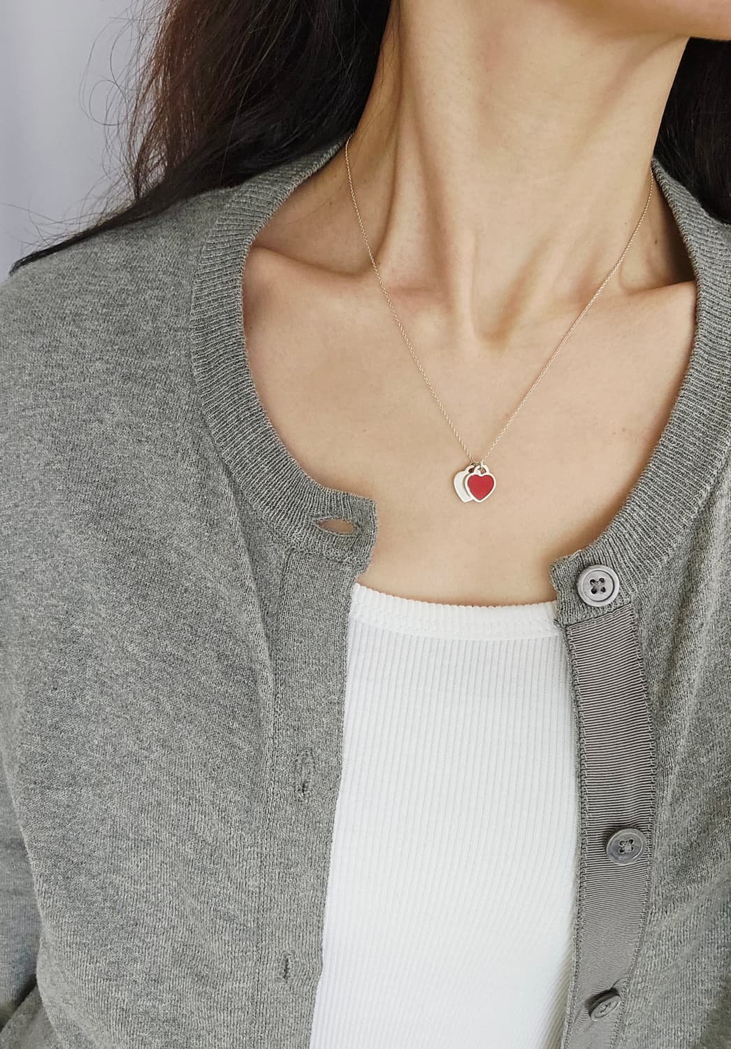 티파니앤코 리턴투 더블하트 미니 레드 목걸이[정품/영수증포함풀구성] 상품이미지8