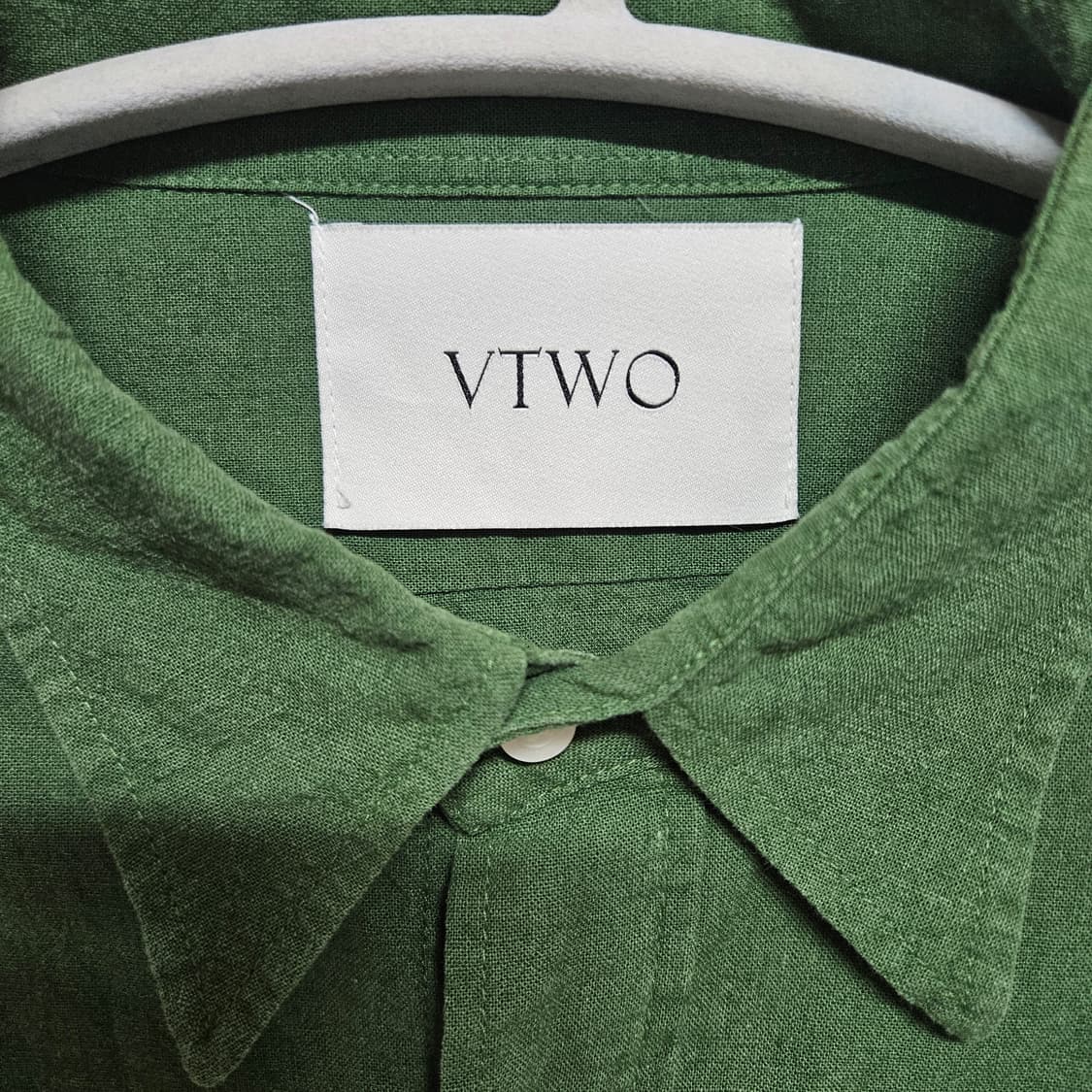Vtwo 브이투 린넨 반팔 셔츠 L 상품이미지3