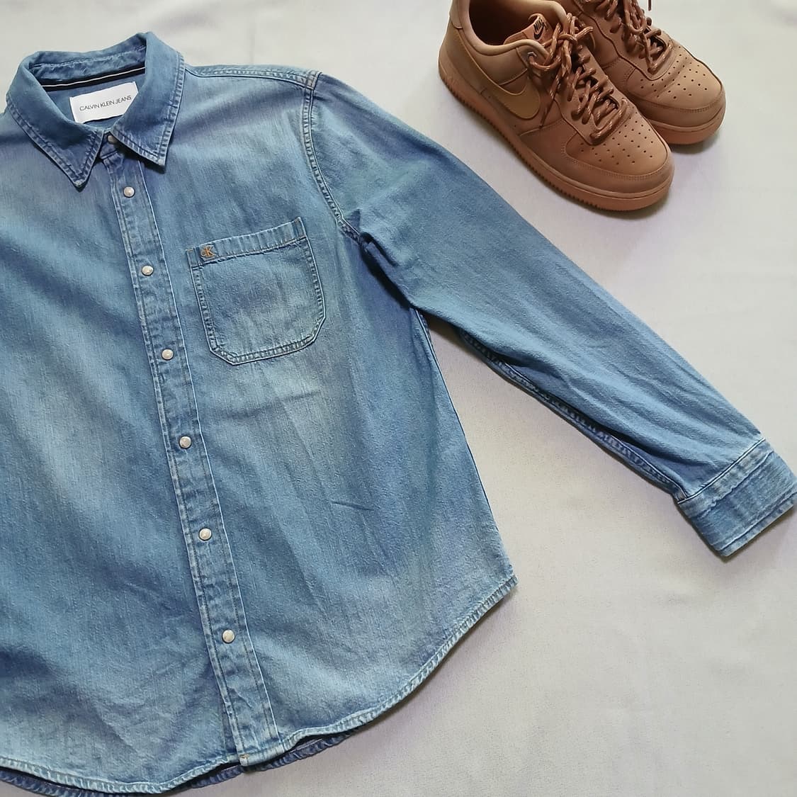 CK 캘빈클라인 데님 셔츠 청셔츠 이쁨 상품이미지4