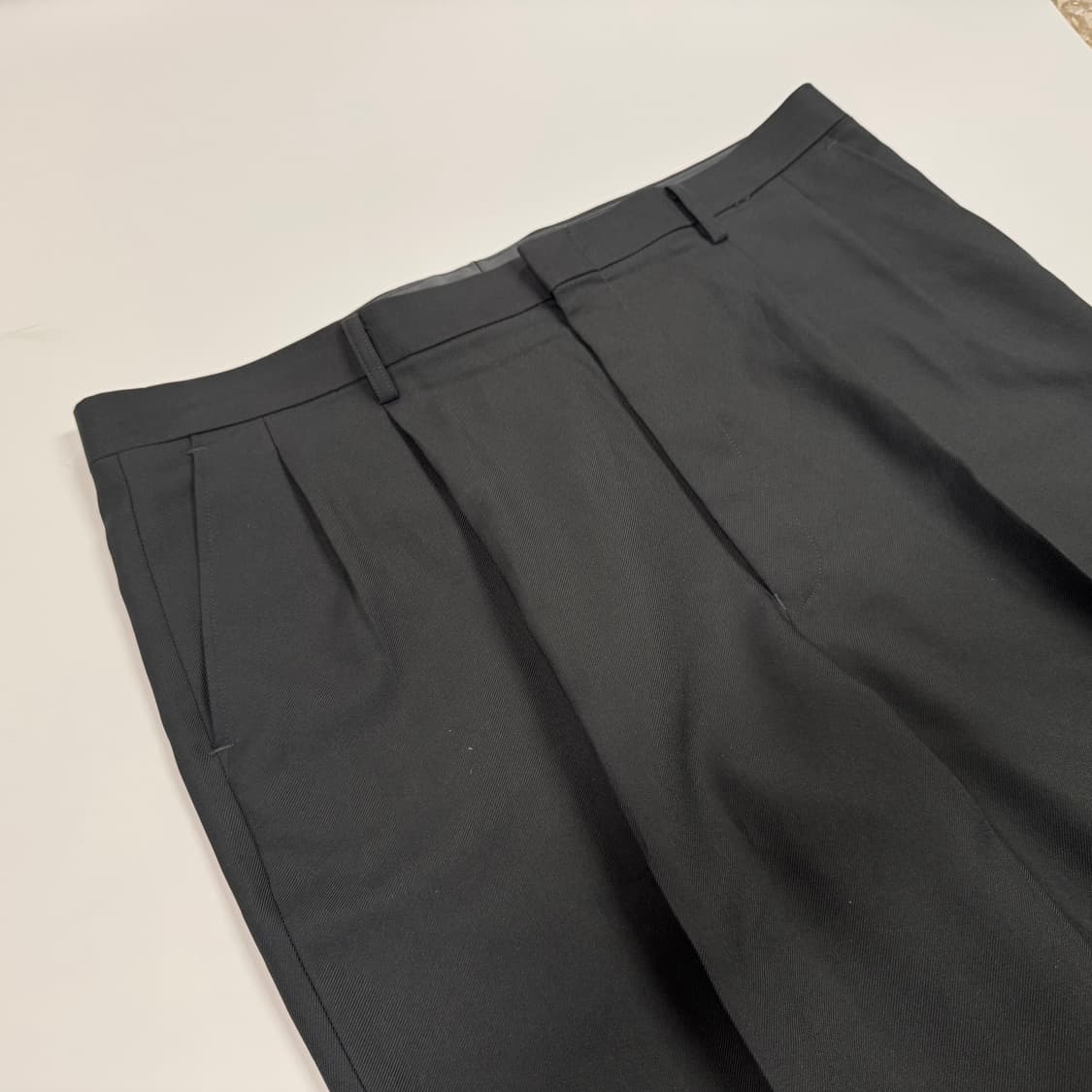 Japanese Vintage two tuck wide slacks 상품이미지3