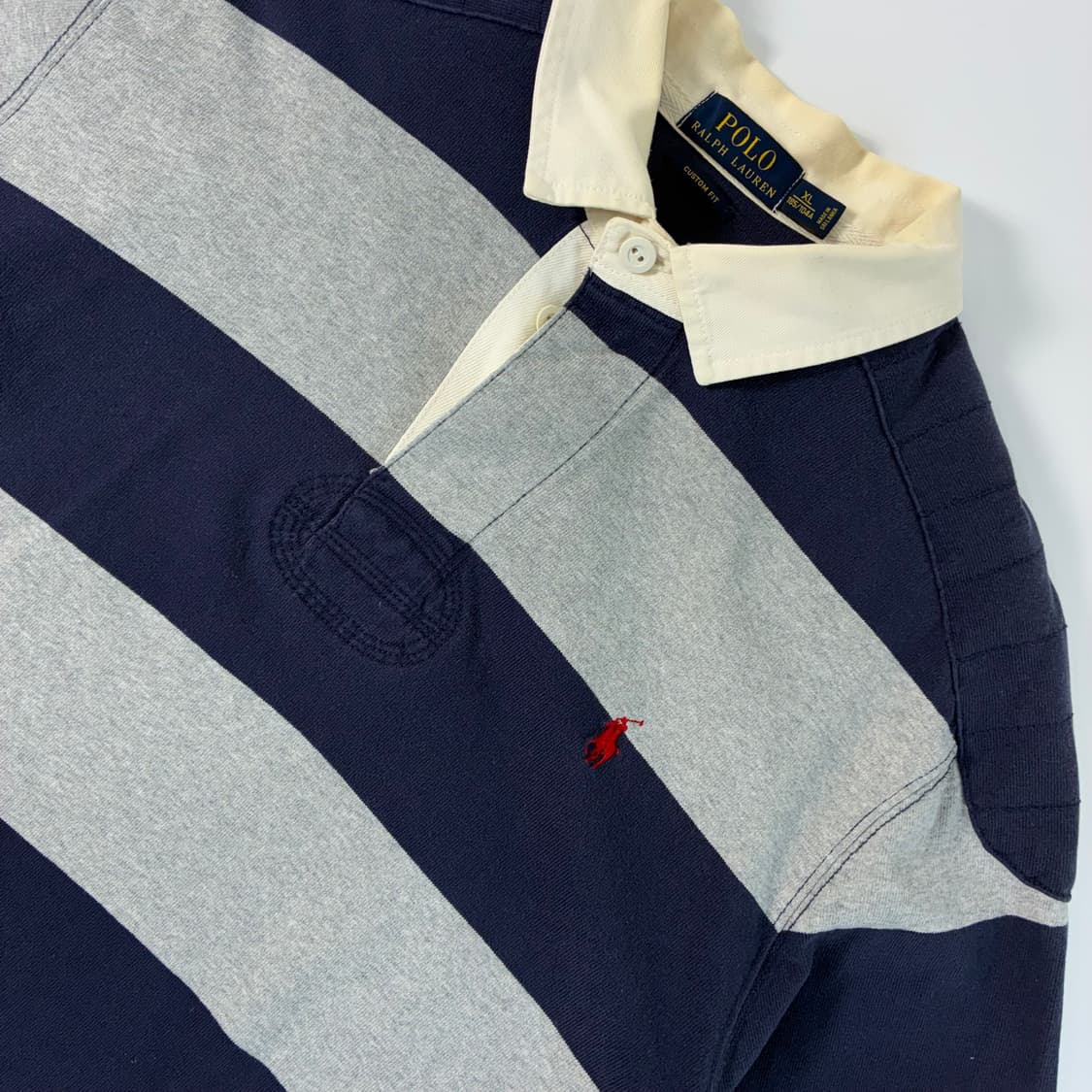 Polo  폴로 랄프로렌 자수 코튼 스트라이프 럭비 티셔츠  상품이미지3