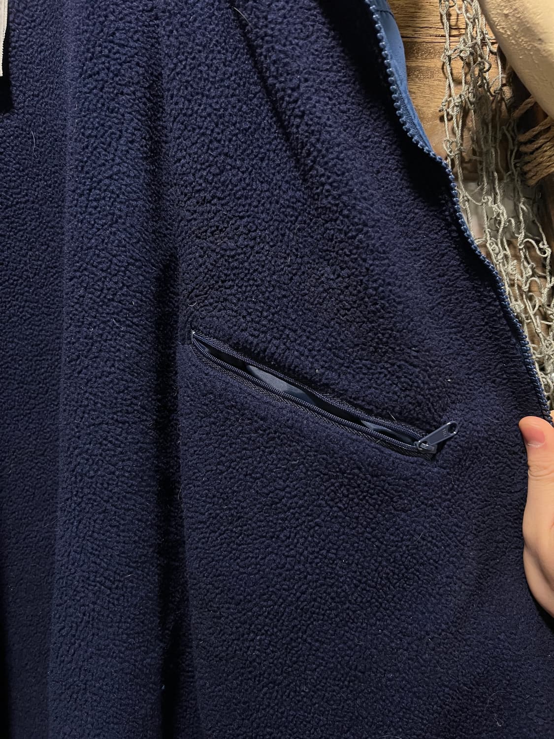[XL]엘엘빈 USA 플리스 라이닝 네이비 웜업 자켓 상품이미지6
