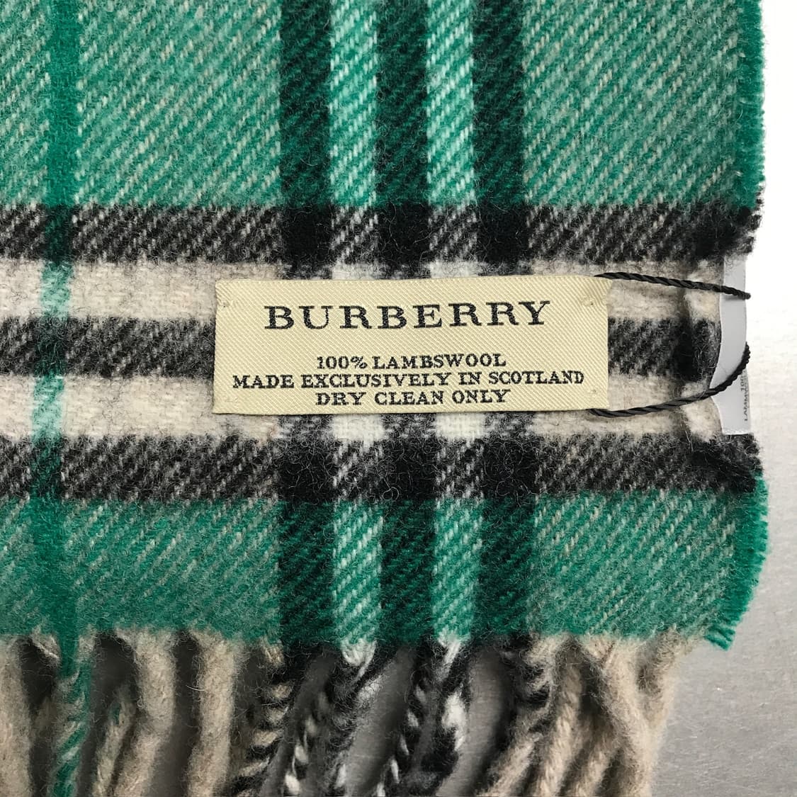 버버리 정품 램스울 머플러 그린 상품이미지4