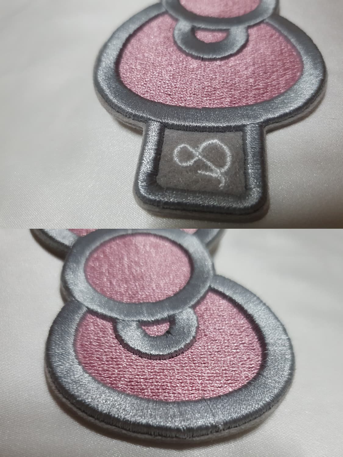 고양이 헬로키티 조셉앤스테이시 핑크 실버 리본 상품이미지5