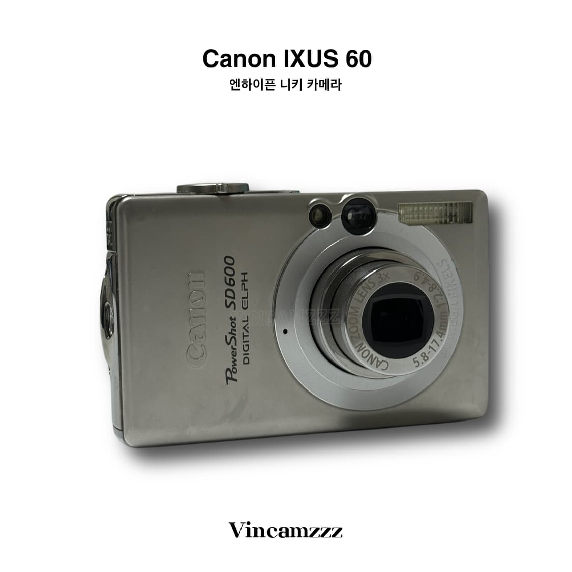 [풀박] Canon 캐논 IXUS 60 (SD 600) 디지털 카메라 상품이미지9