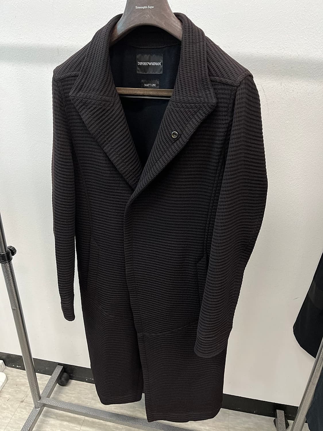 95-100) 알마니 와플 울 니트코트  상품이미지1