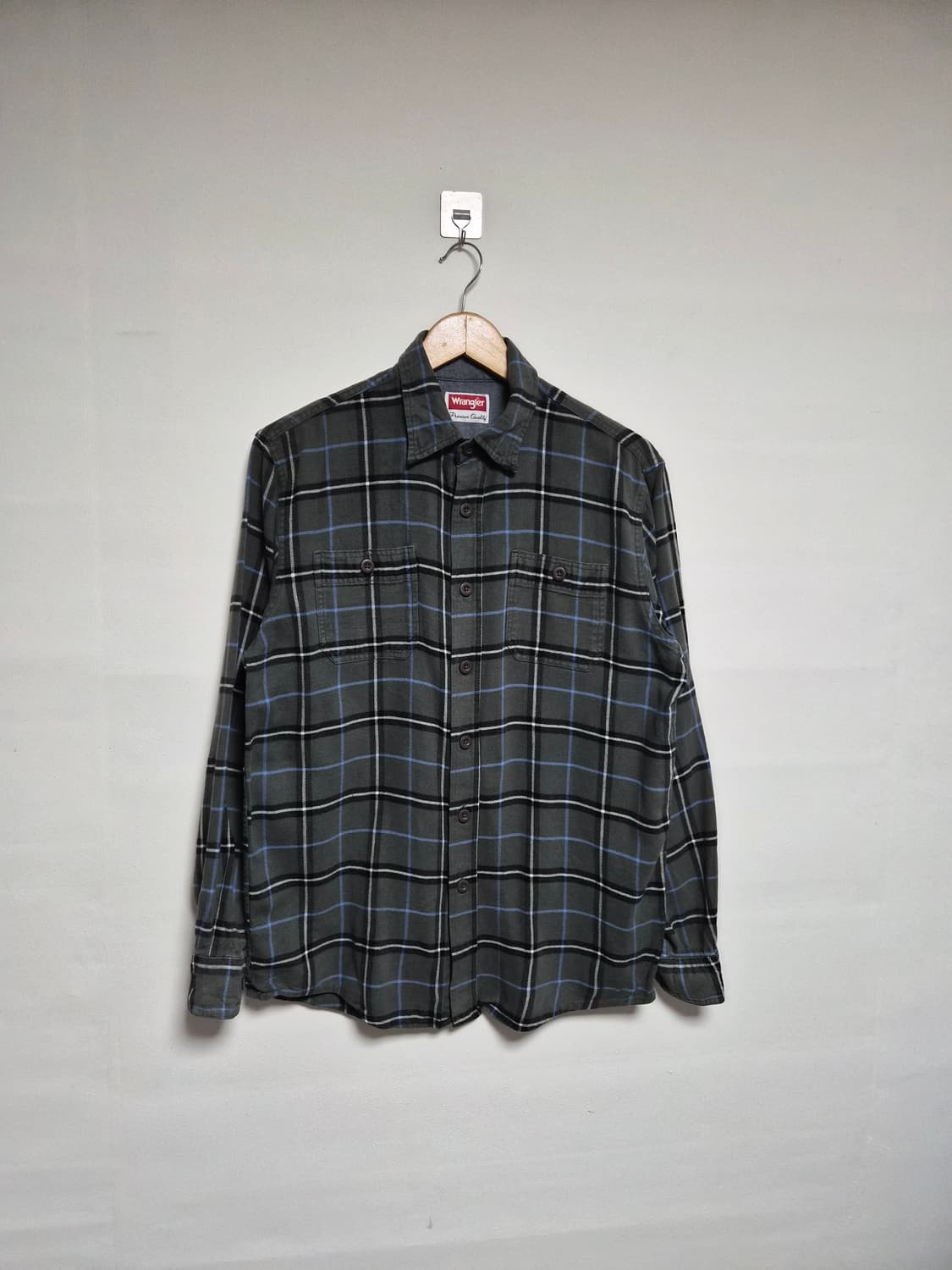랭글러Wrangler 체크 코튼 셔츠 M사이즈 - S290 상품이미지1
