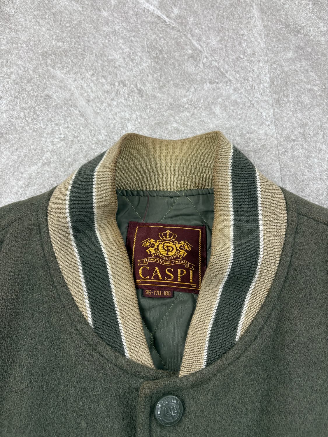Caspi 90's Vintage Wool Varsity  상품이미지3