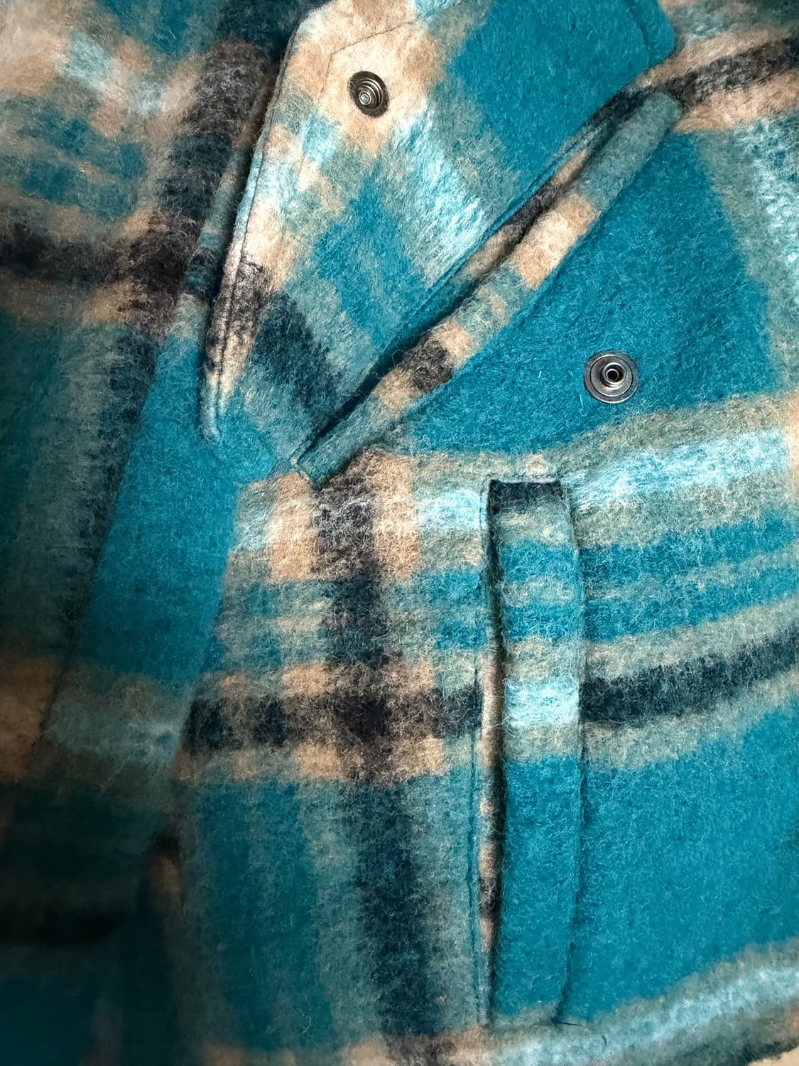 송지오옴므 타탄 체크 패딩 자켓  50 상품이미지3