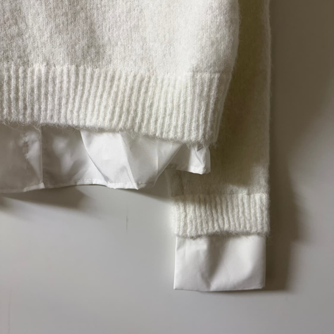 새상품 여자 셔츠 레이어드 니트 상품이미지4