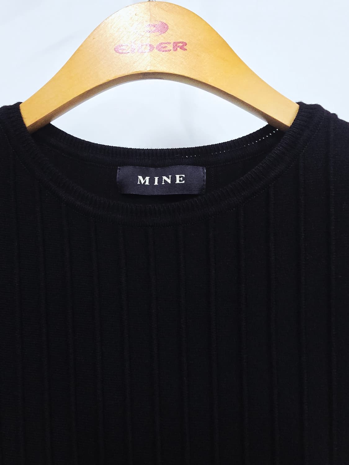 MINE 블랙 니트 원피스 상품이미지2