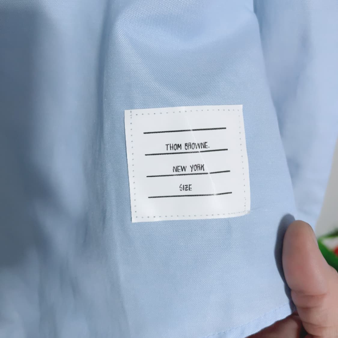 톰브라운 블루 봄 공용 셔츠 상품이미지5