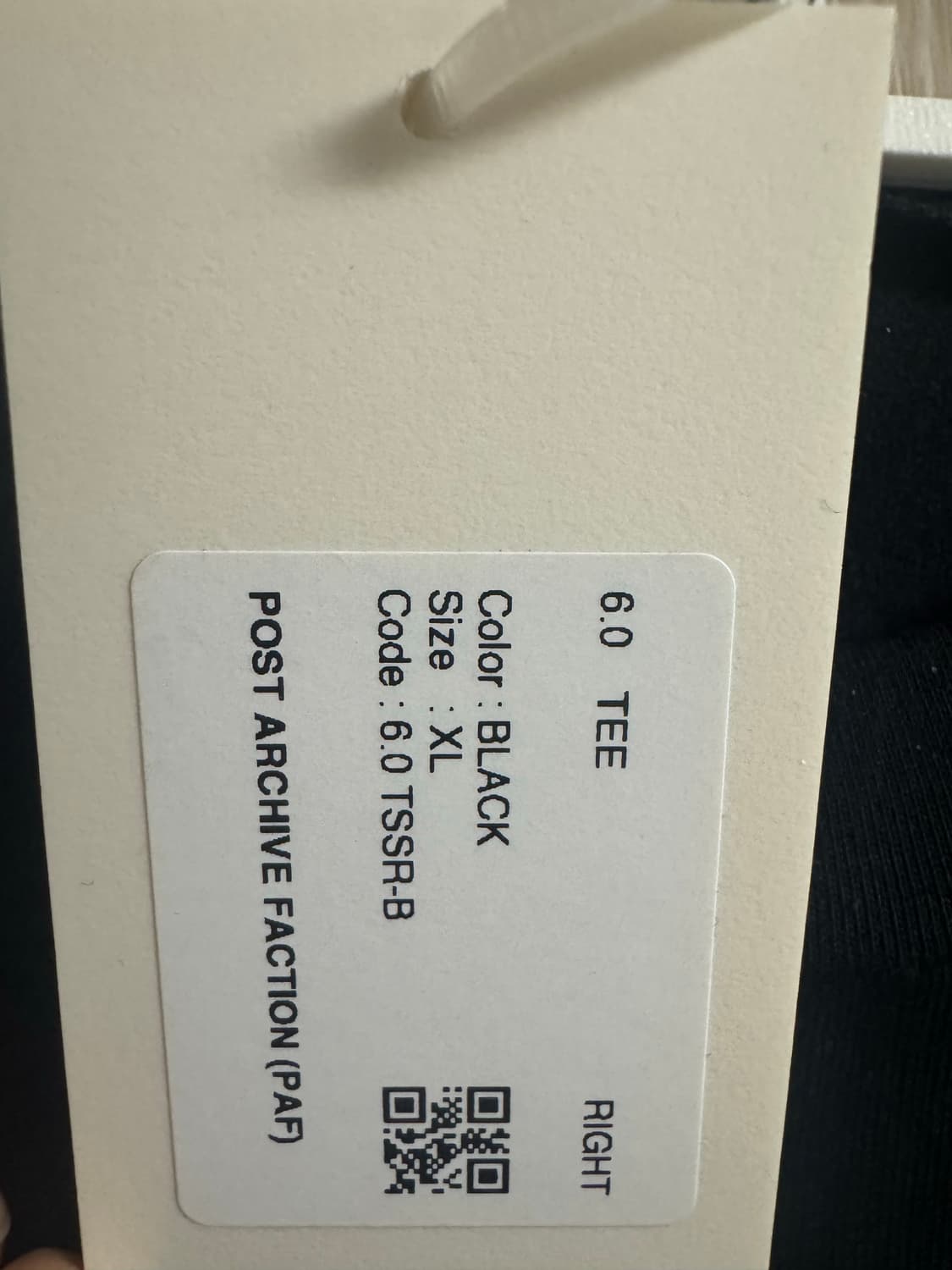 [새상품] PAF 포스트아카이브팩션 6.0 티셔츠 XL 상품이미지5