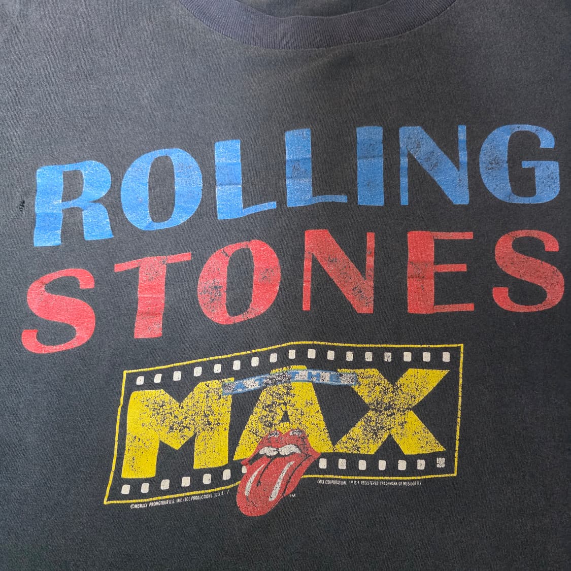 [XL] 90s 롤링스톤즈 MAX 빈티지 밴드티 트래쉬드 상품이미지2