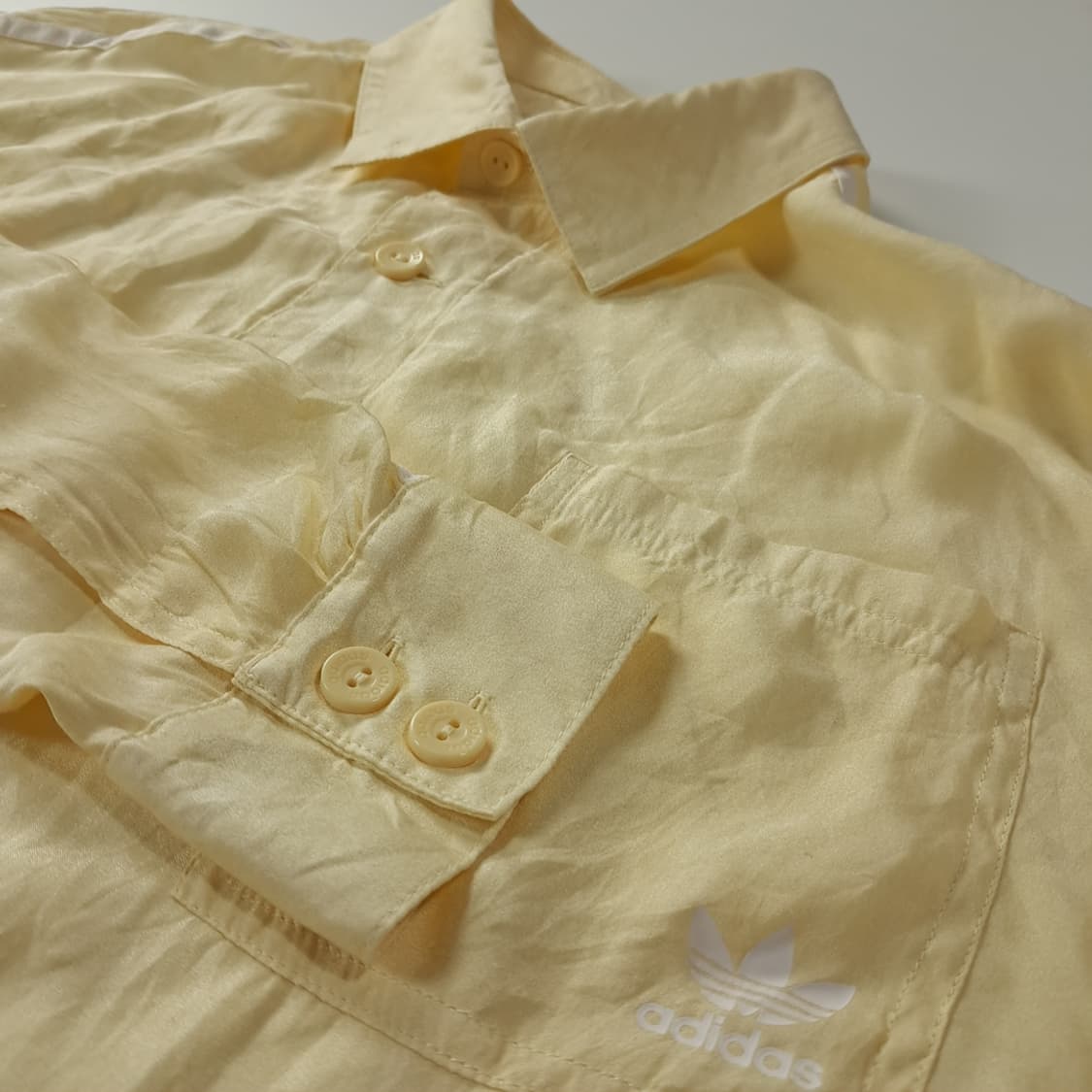 CK374 XL 아디다스 00s 오리지널 옐로우레몬 셔츠 남방 상품이미지4