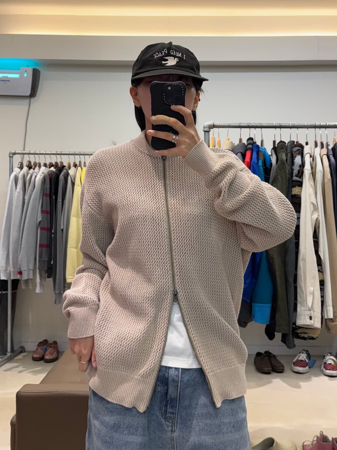 디스이즈네버댓 니트 집업 상품이미지6